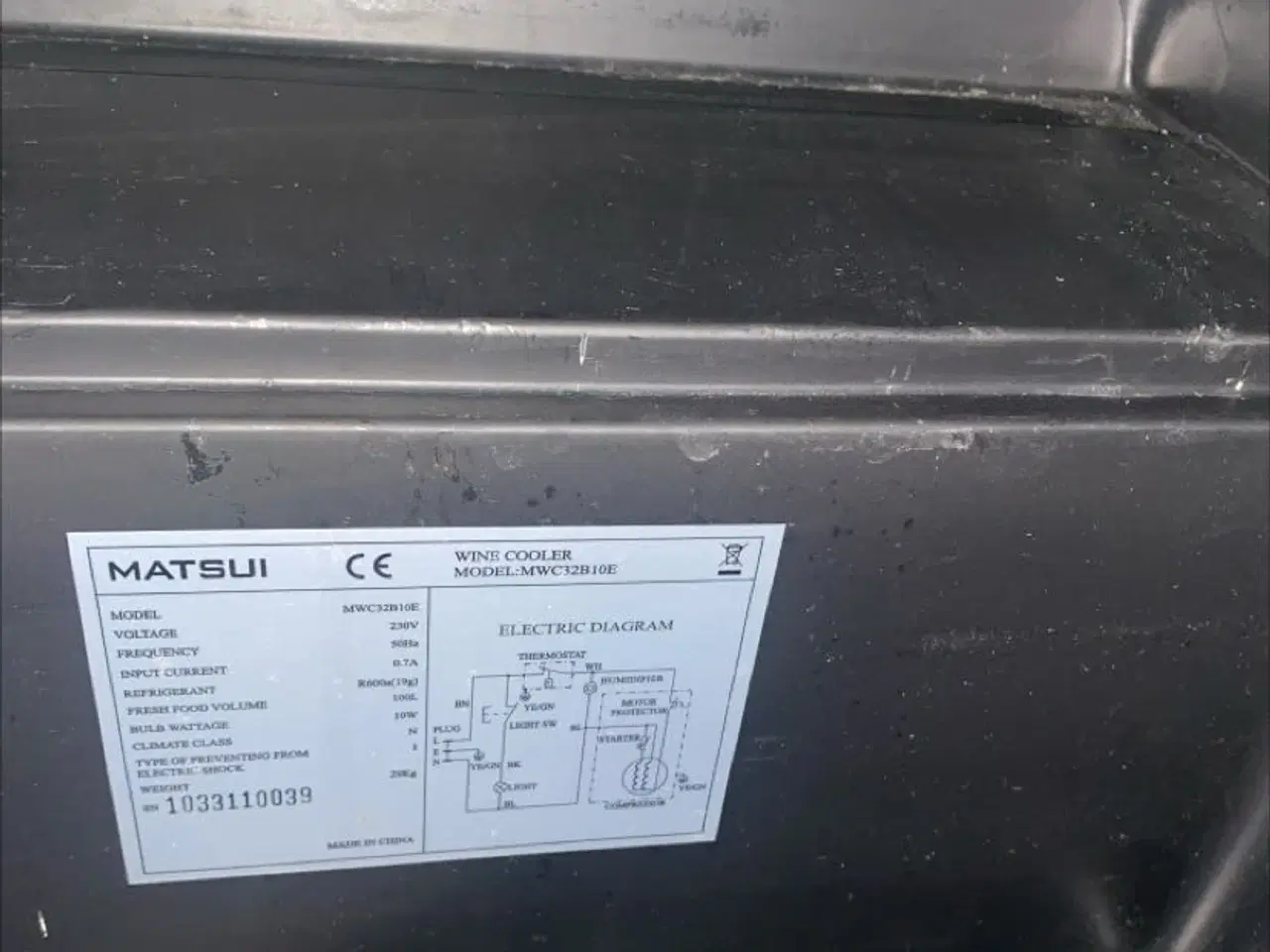 Billede 1 - Vin køleskab