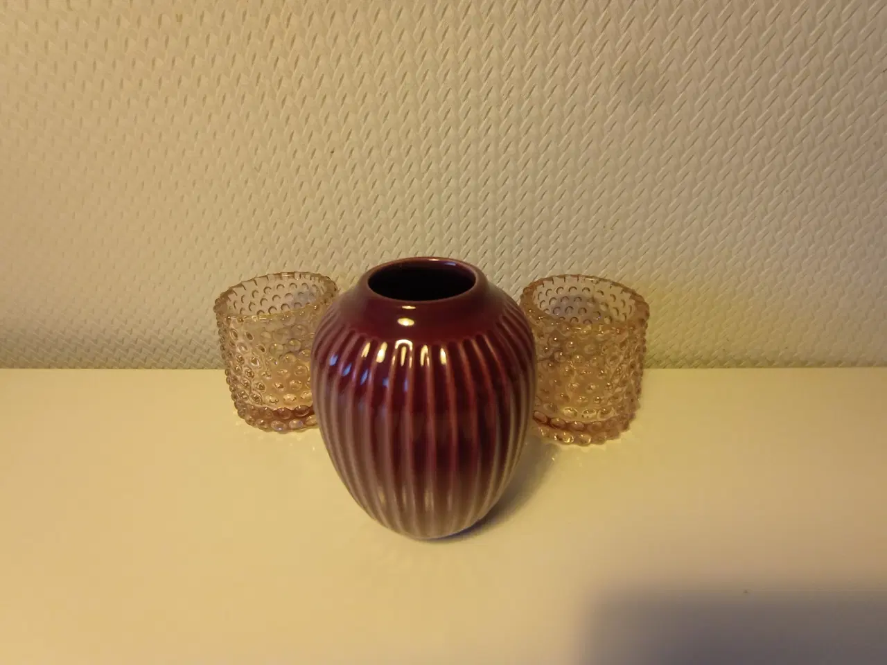 Billede 2 - Kâhler vase & lysestager.