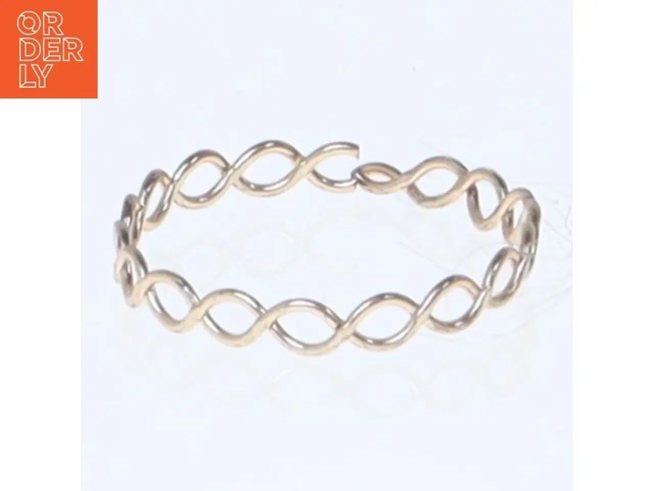 Billede 1 - Guld armbånd i snoet design (str. 62 mm)