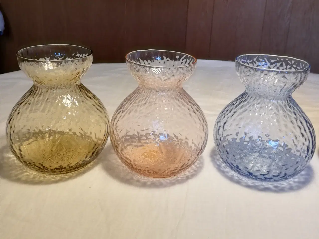 Billede 2 - Runde hamret hyacintglas fra Kastrup/Fyens Glasvær