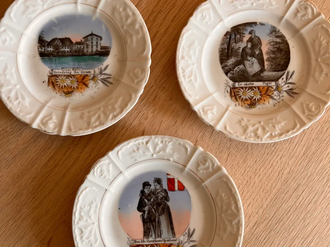 Billede 1 - Smukke gamle mindetallerkener – sønderjysk charme