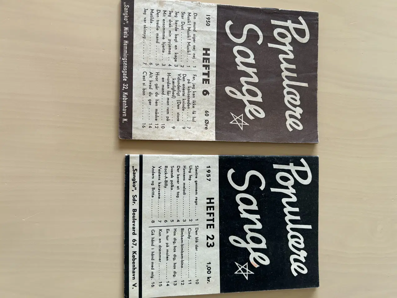 Billede 7 - Samling af retro sangkort og revy-kort (19 stk.)