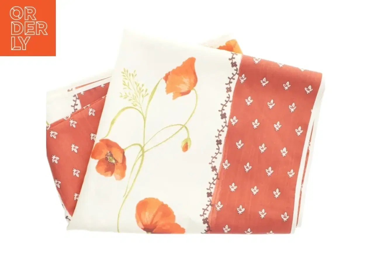 Billede 1 - Dug med blomsterdesign (str. 120x240 cm)