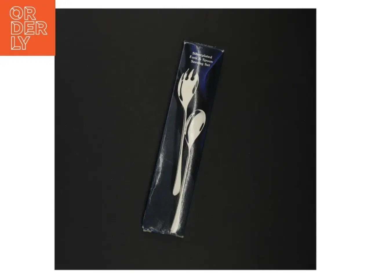 Billede 5 - Sølvplet serveringssæt (str. 23 x 5 cm)