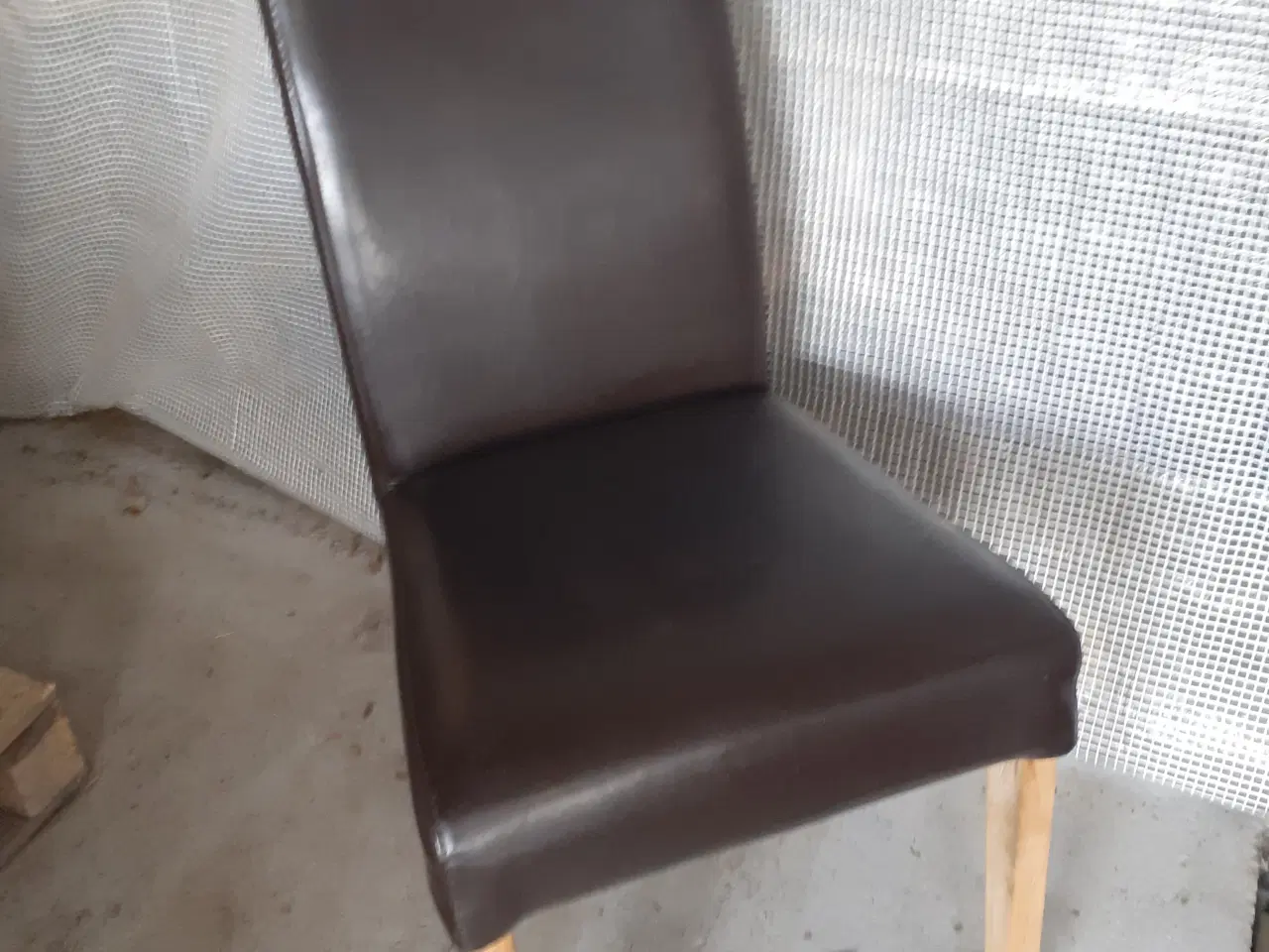 Billede 3 - 4 <Spisestuestole     læderbetrukket