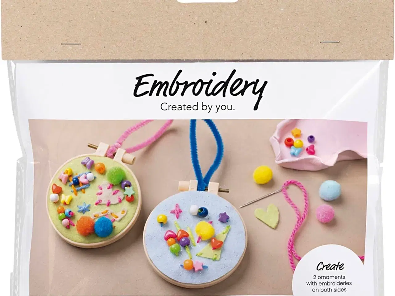 Billede 1 - Mini DIY Kit Broderi, Fantasi, 1 pk.