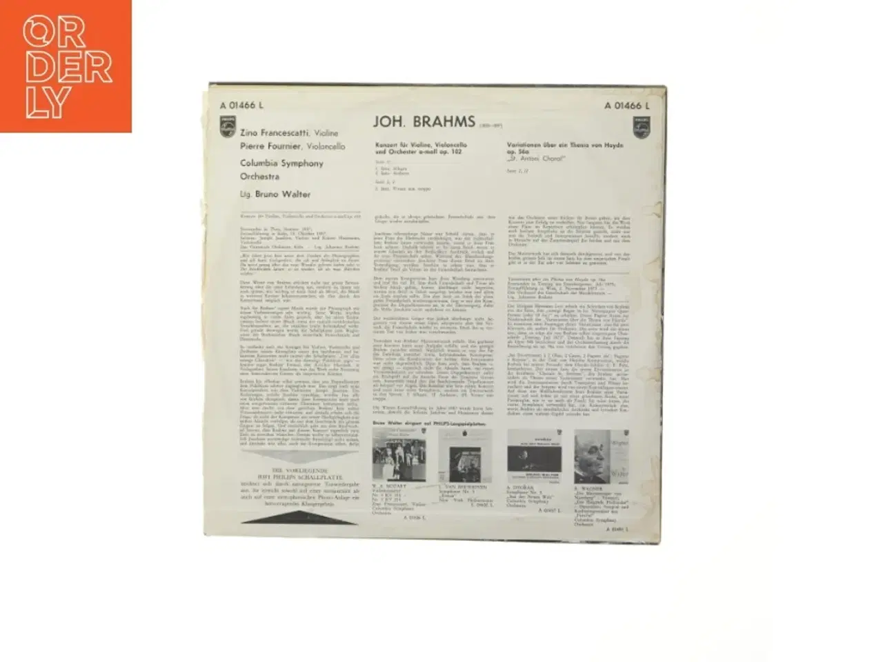 Billede 2 - Brahms Doppelkonzert LP fra Philips