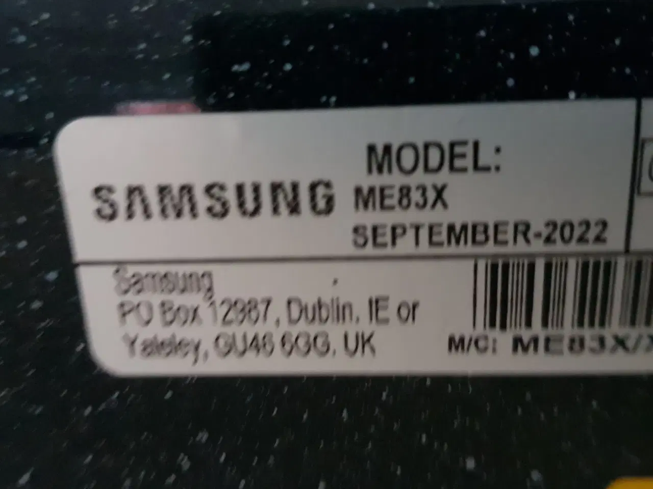 Billede 3 - Samsung Mikrobølgeovn 