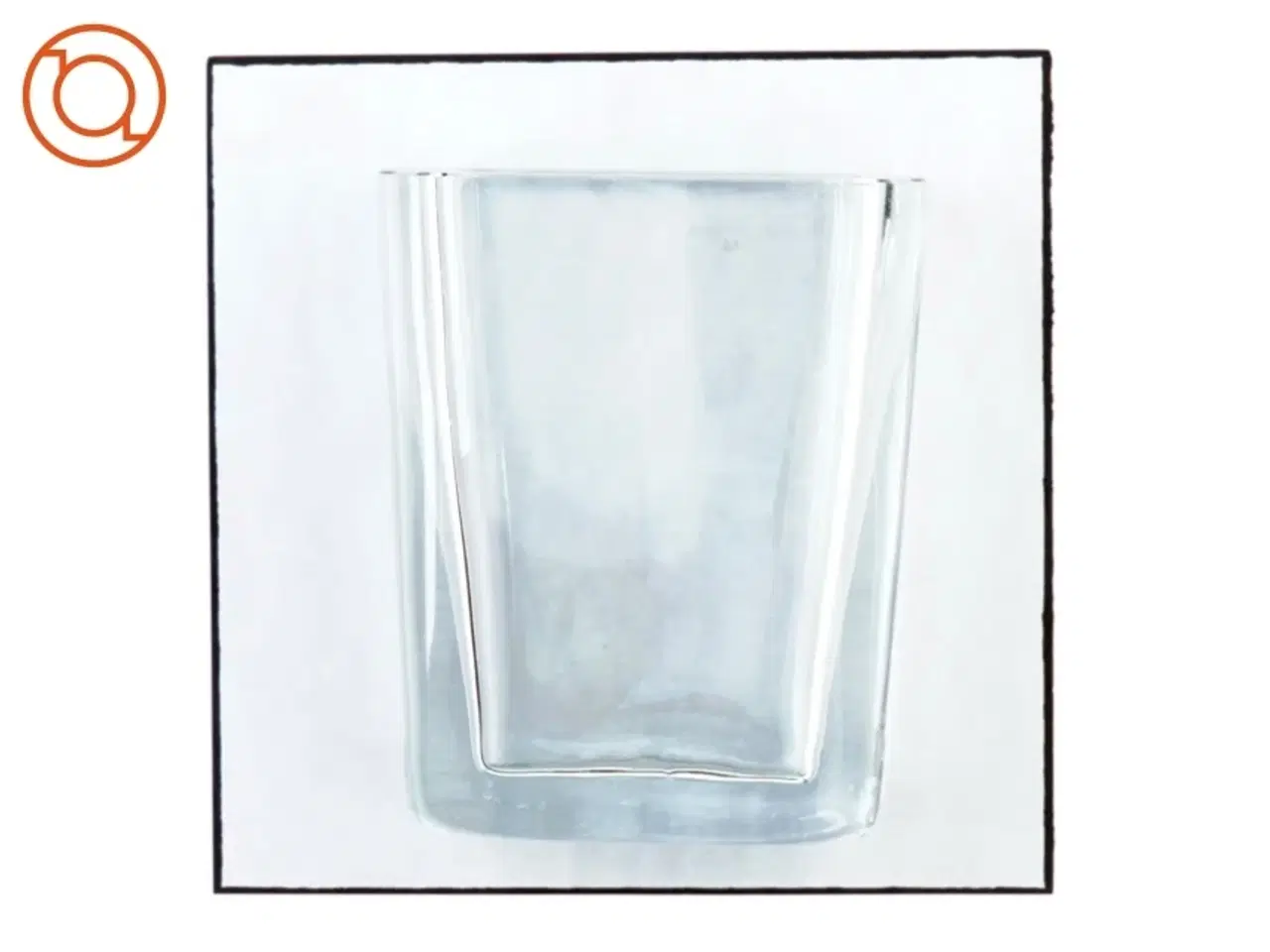 Billede 2 - Vase i tykt glas (str. 15 cm)