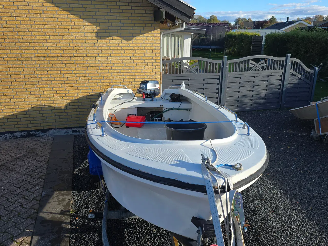 Billede 1 - Kegnæs 470 HE m/ 25 Yamaha 2t som ny og def. trail