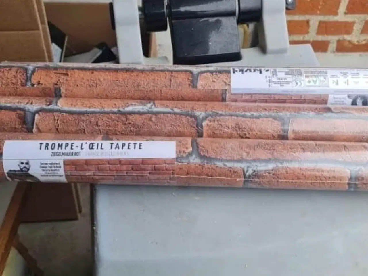 Billede 2 - 3 stk mursten tapet ruller