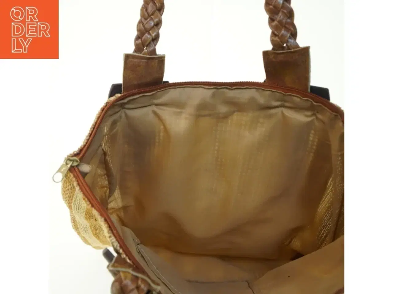 Billede 3 - Strå håndtaske (str. 39x35 cm)