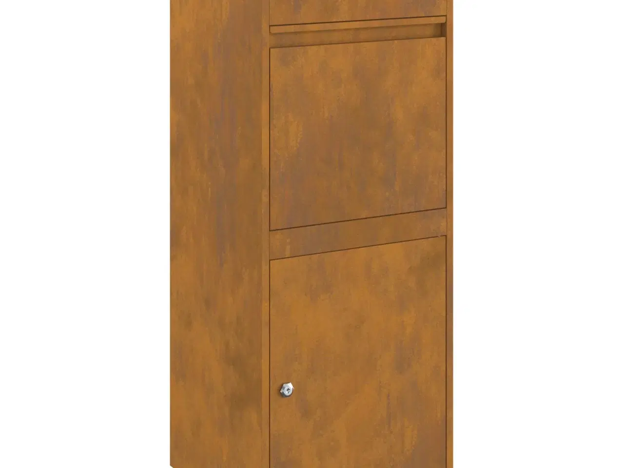 Billede 2 - Pakke drop boks Rusten 41 x 38 x 103 cm Forvitret stål