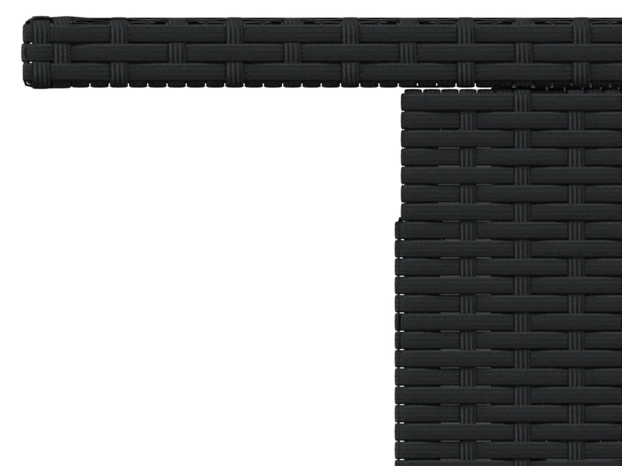 Billede 11 - Havebord med glastop 100x55x73 cm polyrattan sort