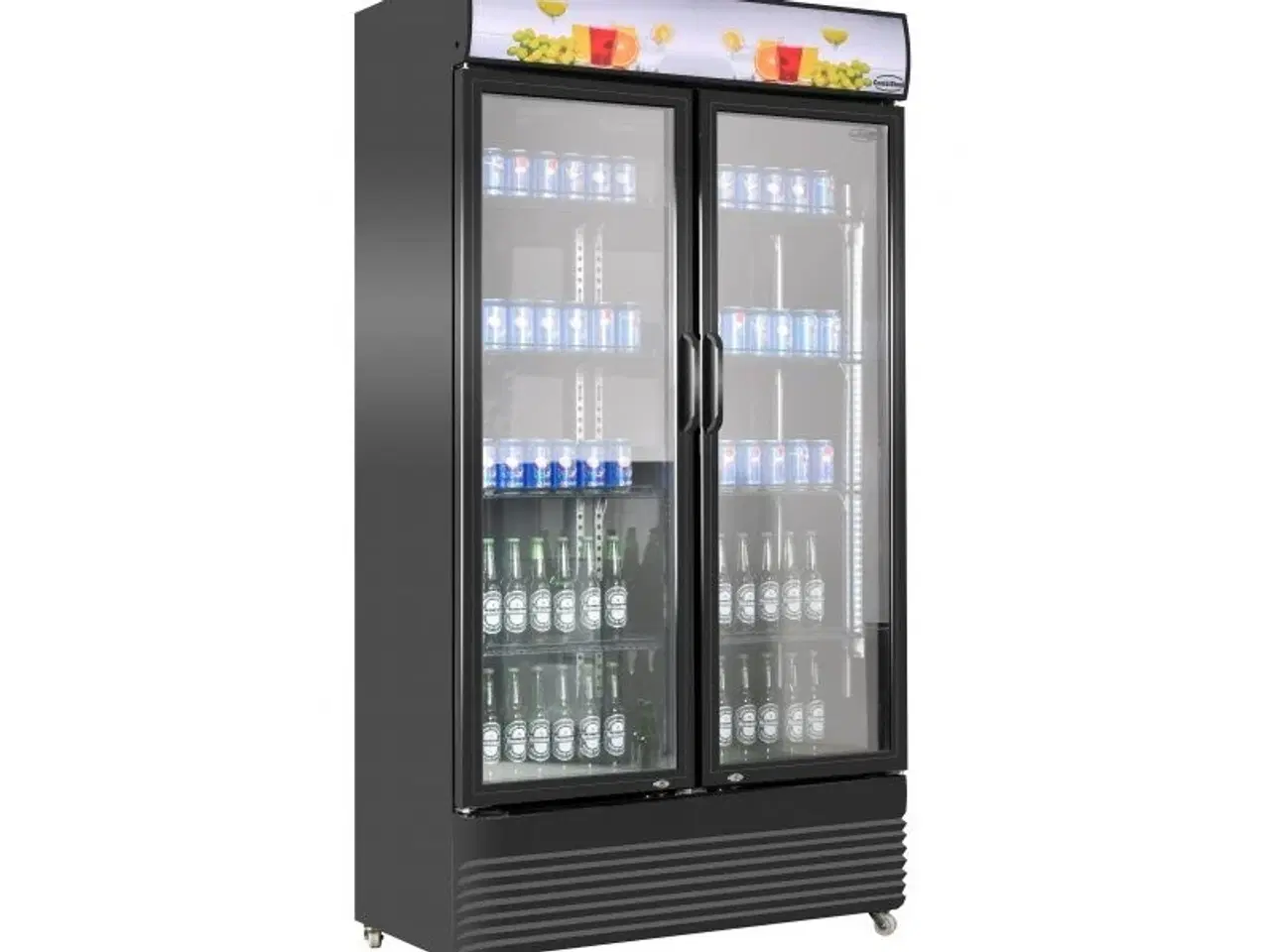 Billede 1 - Display flaskekøleskab – med 2 glas døre 780 liter