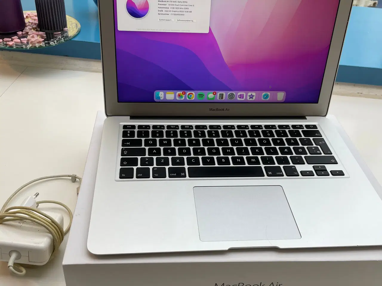 Billede 1 - MacBook Air, 128gb, early 2015