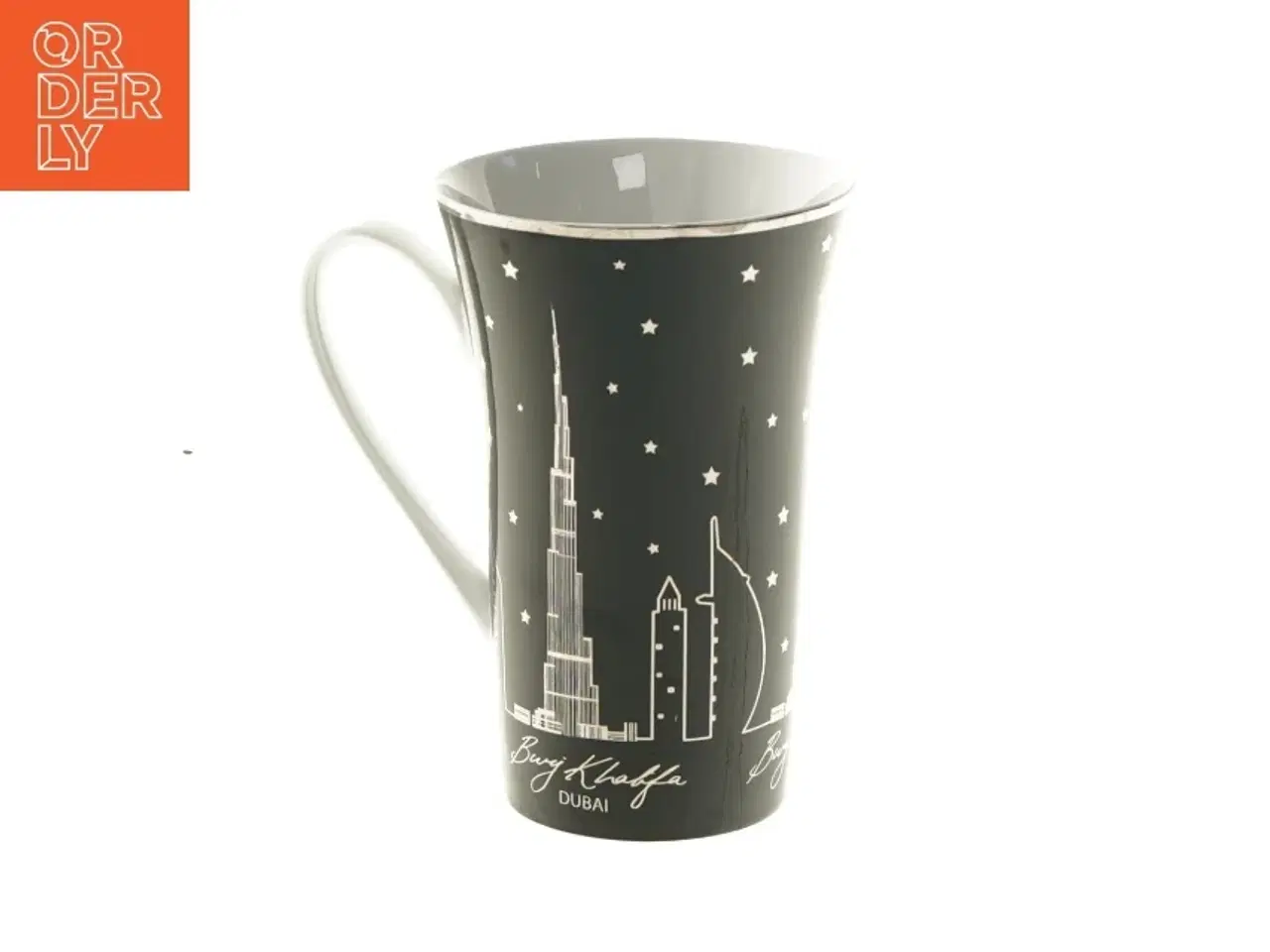 Billede 5 - Dubai souvenir krus med Burj Khalifa design fra Dubai (str. Ø 9,5x15 cm)