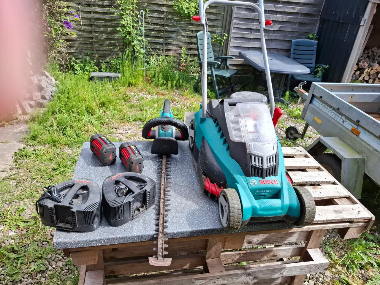 Billede 2 - Bosch plæneklipper og hæk klipper