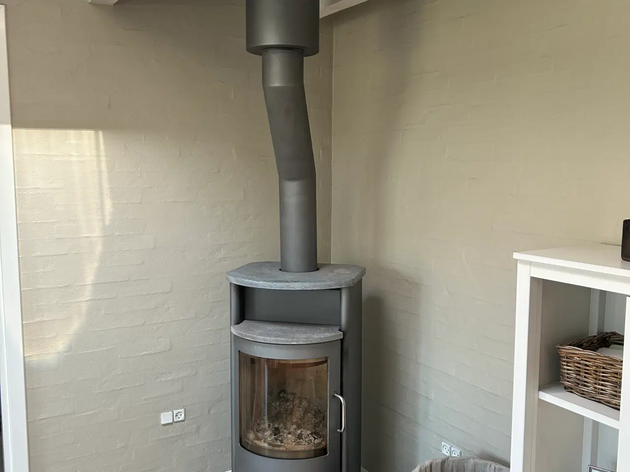 Billede 1 - Oval glasplade brændpvn