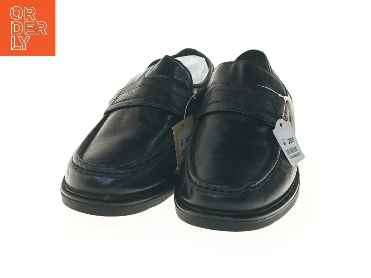 Billede 3 - Sorte nye læder loafers herresko str. 45 fra Claudio Conti (str. 45 )