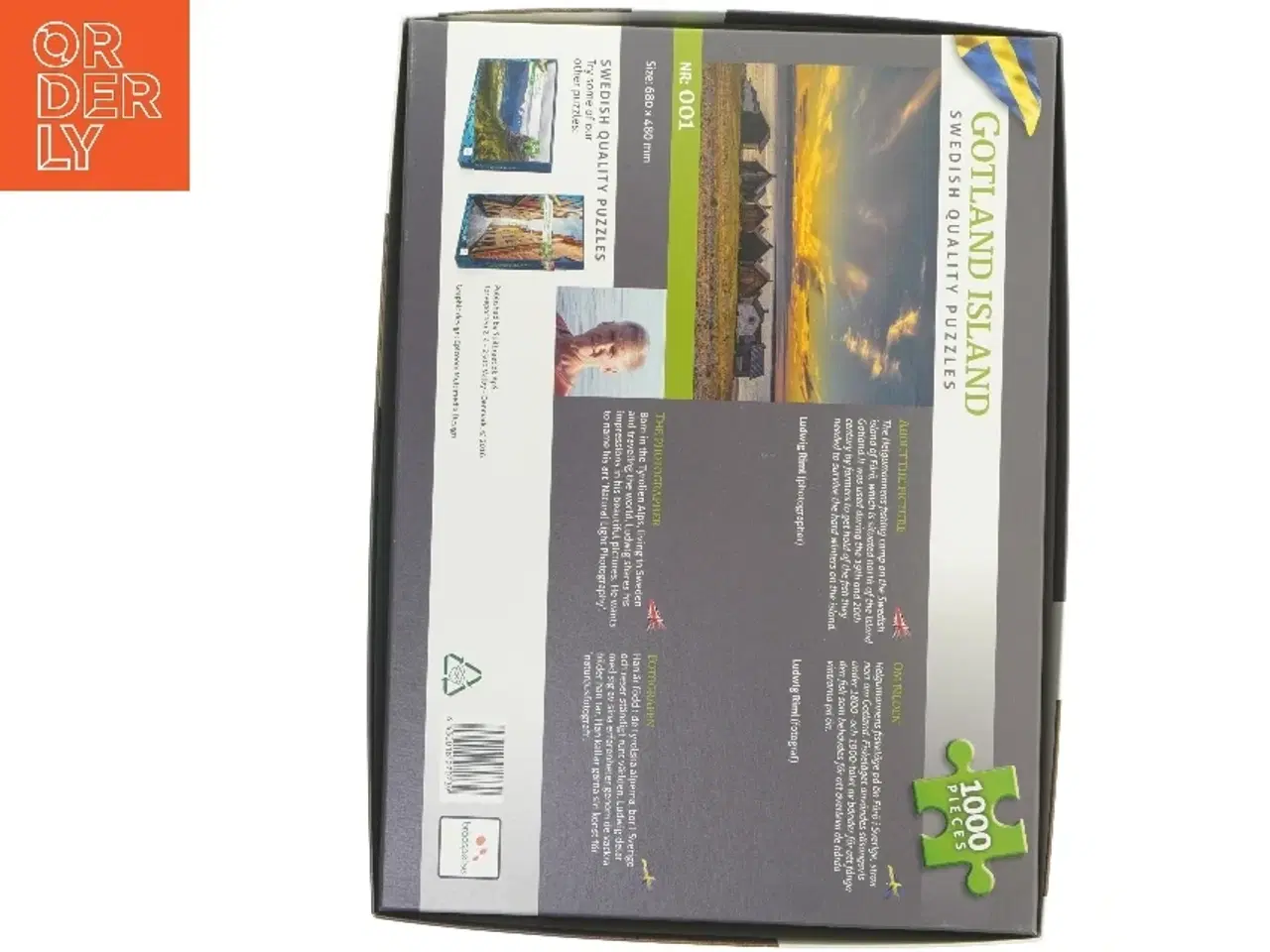 Billede 2 - Puslespil med motiv fra Gotland (str. 68 x 48 cm)