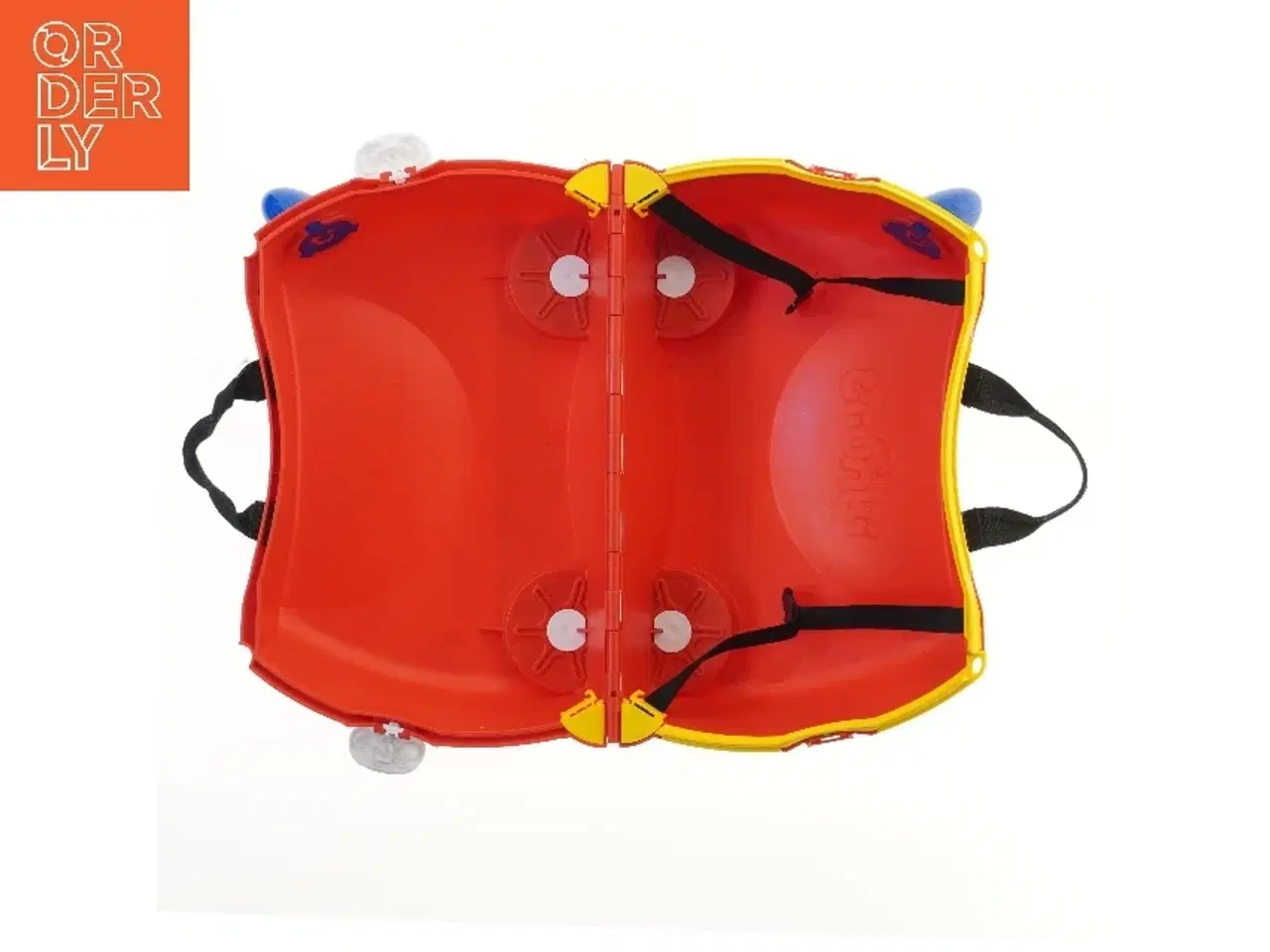 Billede 3 - Trunki børnekuffert i brandbilered design fra Trunki (str. 46x20x31 cm)