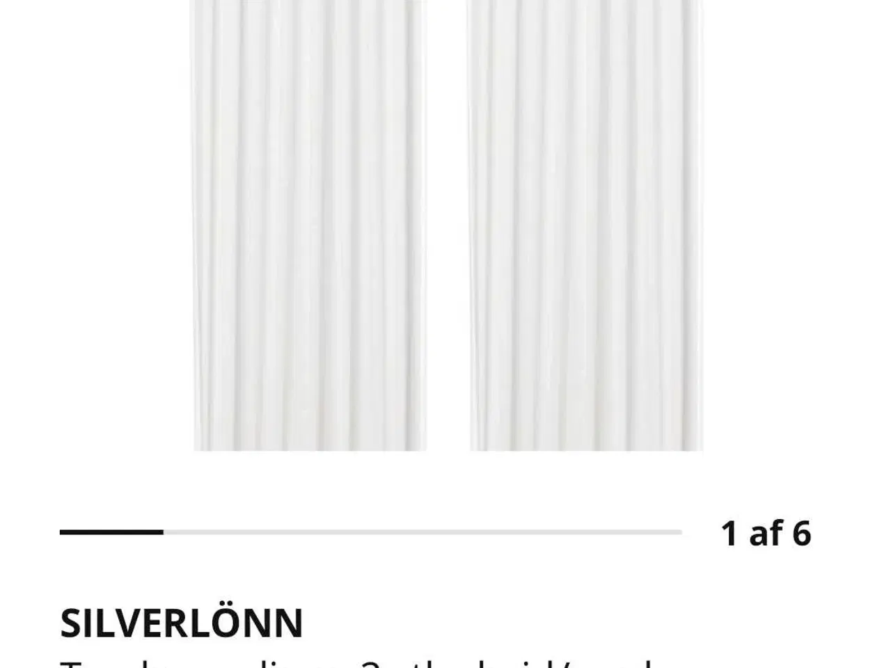 Billede 4 - Ikea Silverlonn gardiner