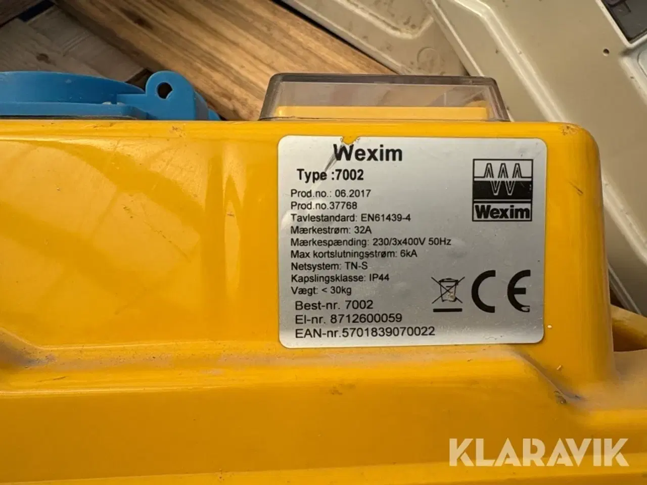 Billede 12 - Byggestrømstavler NST/Wexim - 6 styk
