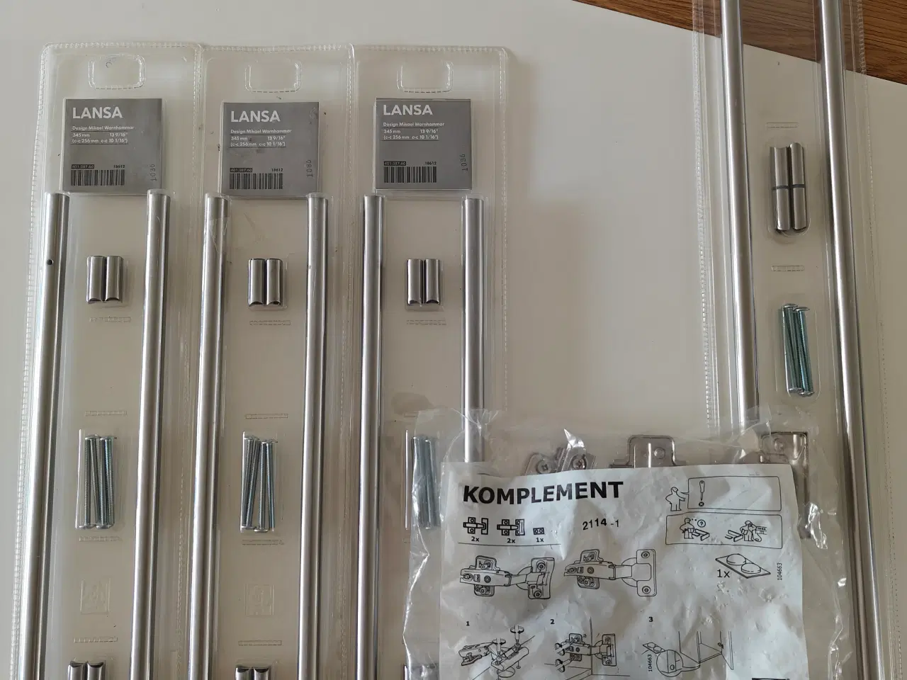 Billede 2 - Skabslåge, Ikea Skabs greb og tilbehør nyt.