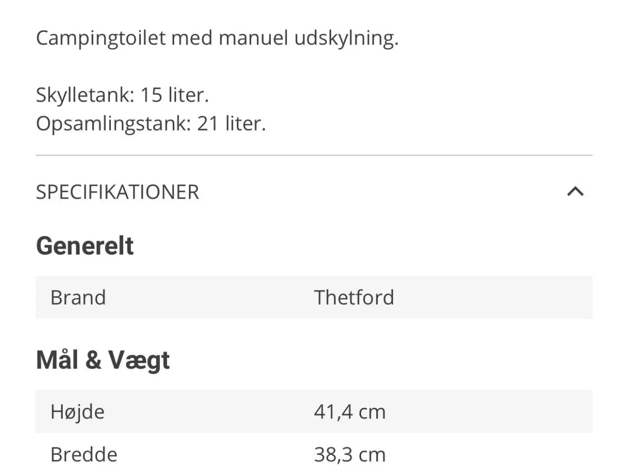 Billede 6 - Thetford THETFORD CAMPINGTOILET MANUELT