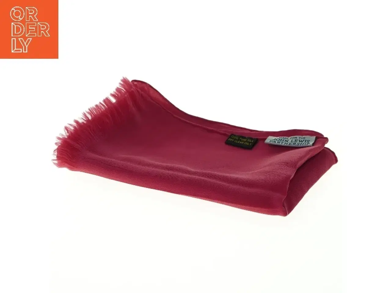 Billede 2 - Koralrød tørklæde fra John Lewis (str. 147 x 27 cm)