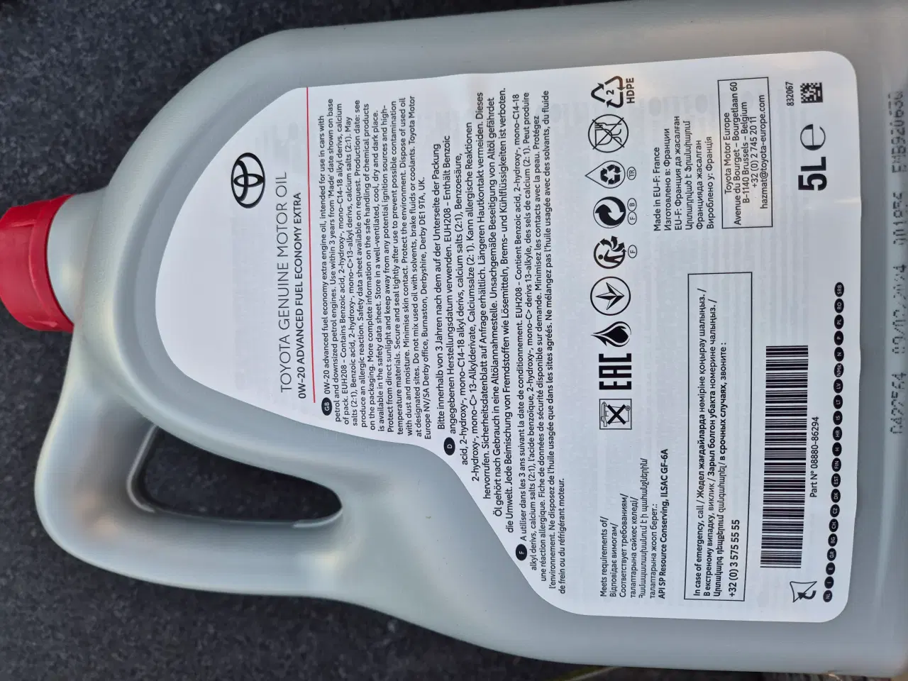 Billede 2 - Orginal Motorolie Toyota 0W20 5L