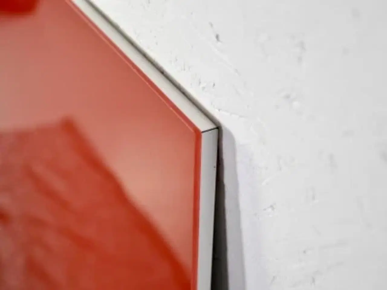 Billede 1 - Chat board magnetisk glastavle i rød, 150x120 cm.