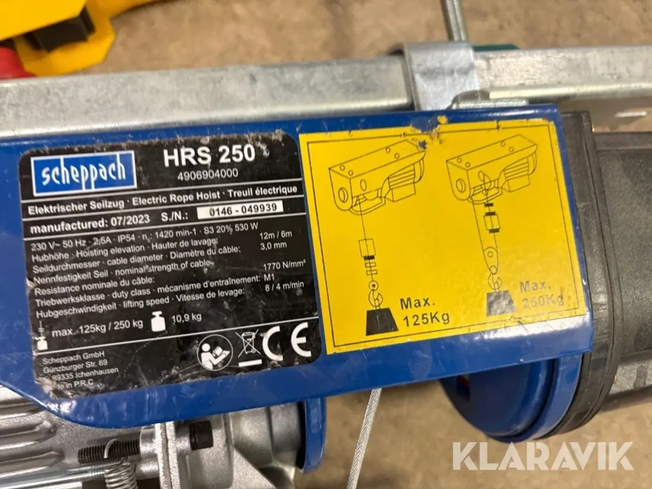 Billede 8 - Wirehejs Scheppach HRS 250/400 - 3 styk