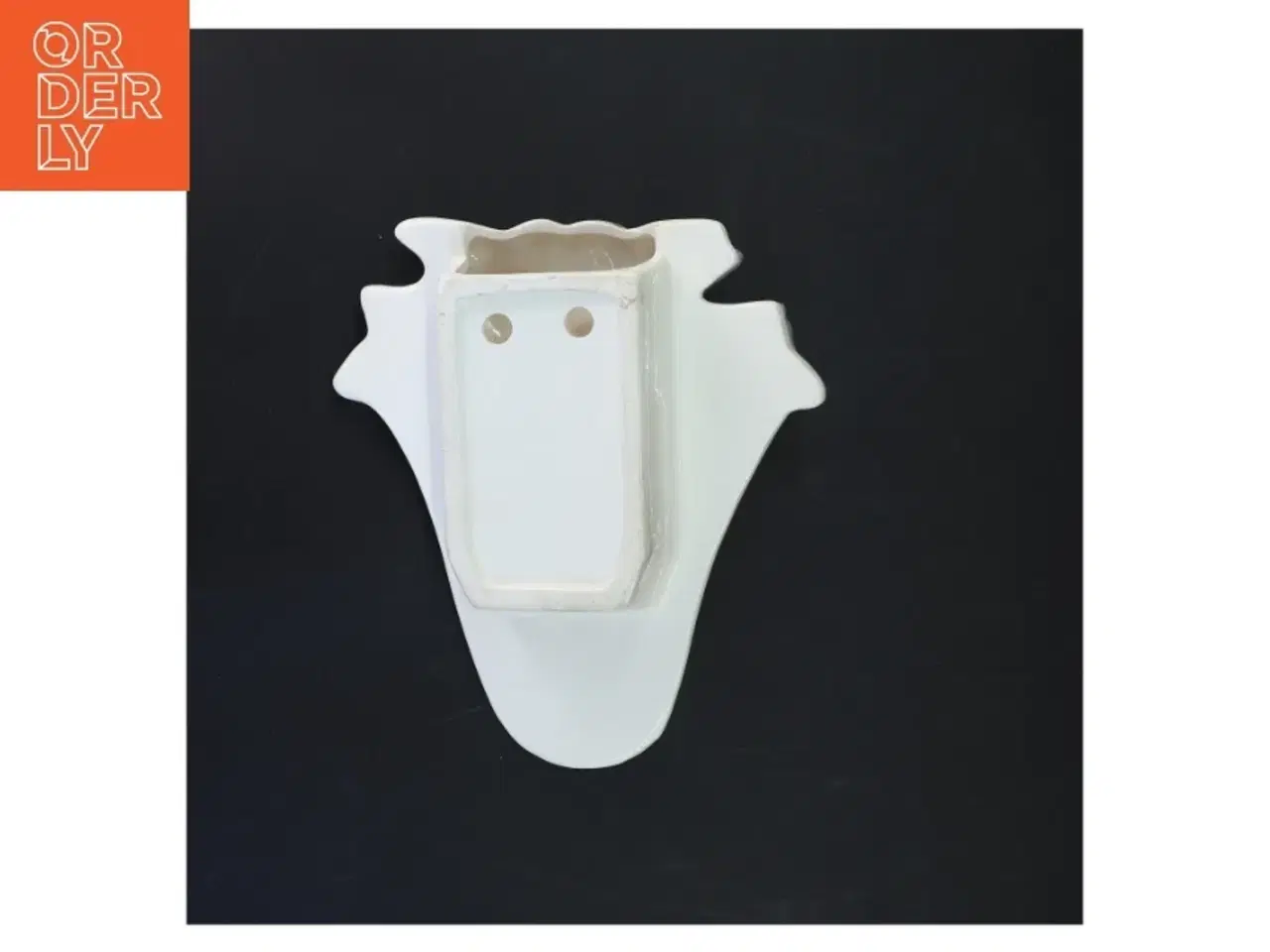 Billede 4 - Keramisk væg vase med dekor (str. 20x20 cm)