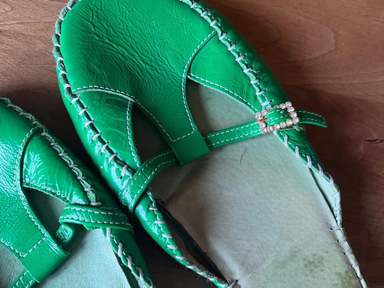 Billede 2 - Grønne sandaler str 41 fra bianco 