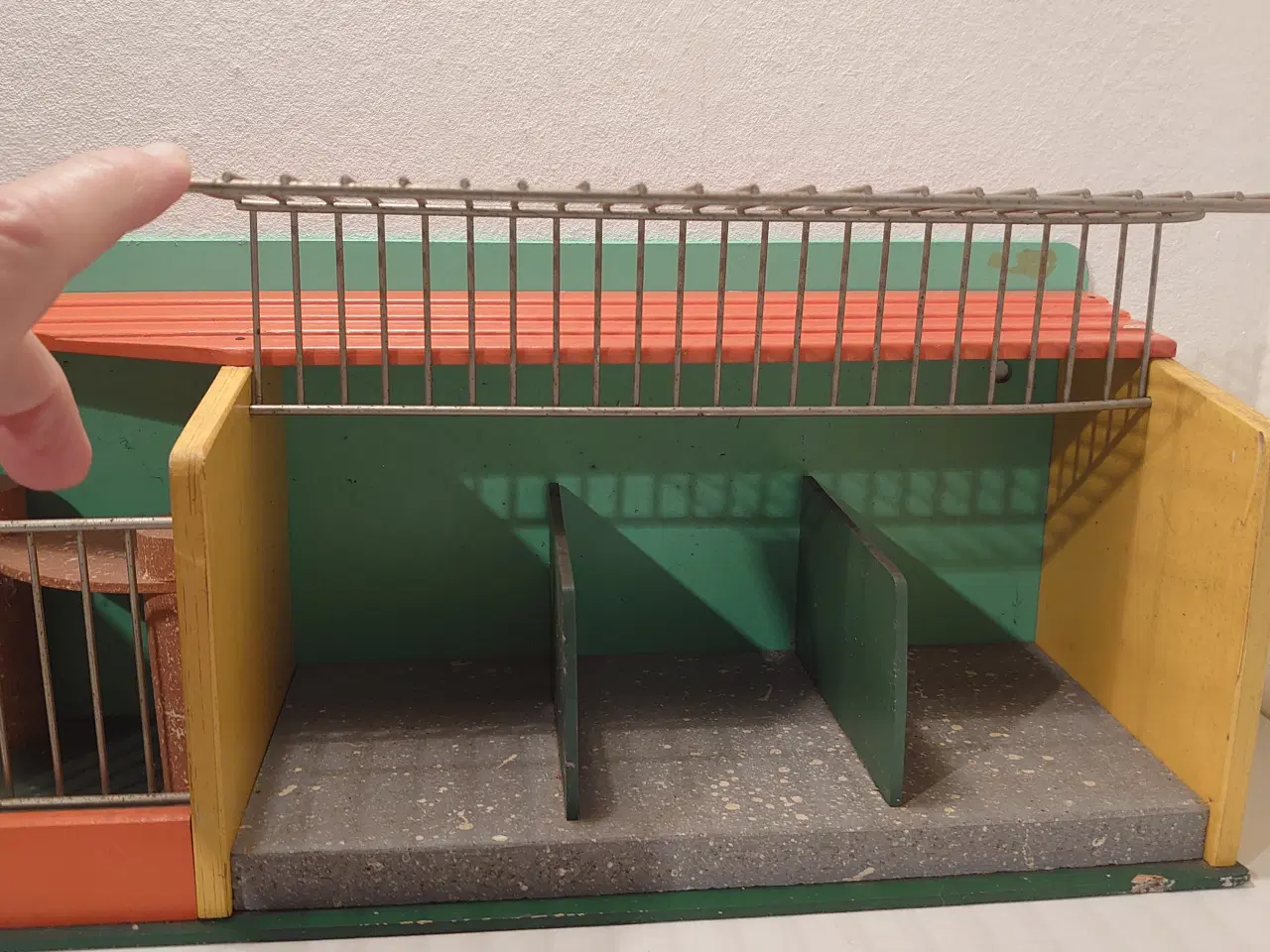 Billede 2 - Hanse:Sjældent Zoo dyrebur. 1950´erne.L. 44cm.