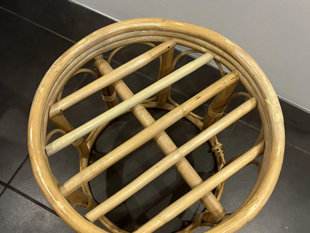 Billede 3 - Bambus skammel med pude