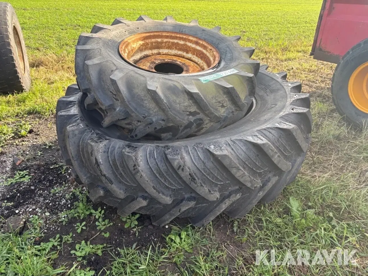 Billede 3 - Dæk og hjul 14.9 R24 og 18.4 R38 2 styk