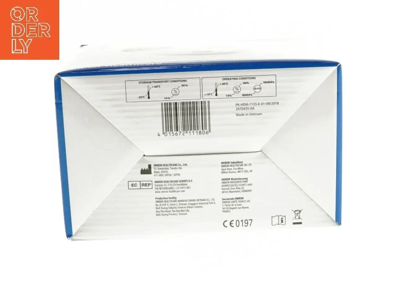 Billede 4 - Omron blodtryksmåler fra Omron (str. 14,5x10,5 cm)