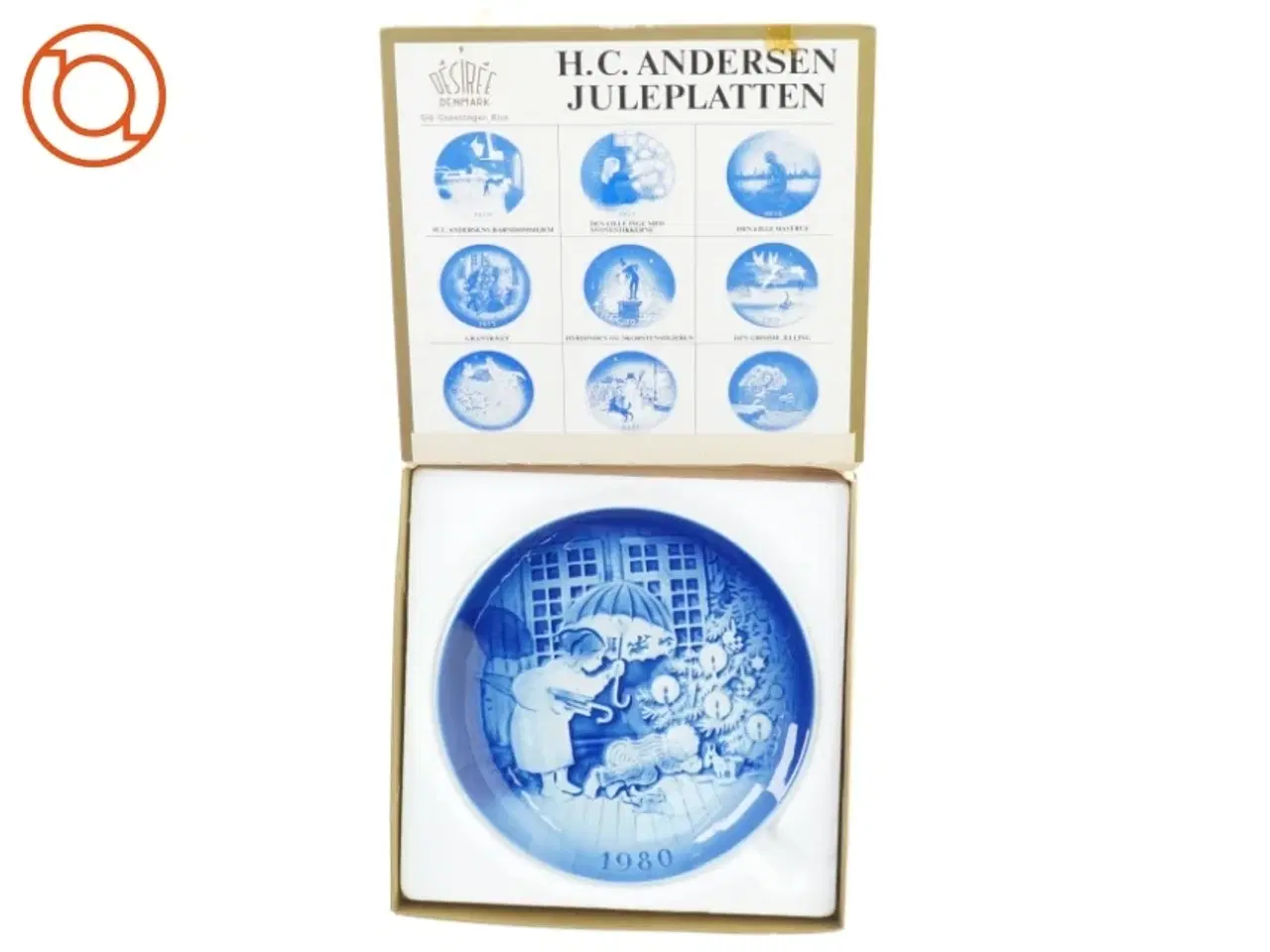 Billede 2 - Tallerken H.C.Andersen juleplatten 1980 fra Desire (str. 19 cm)
