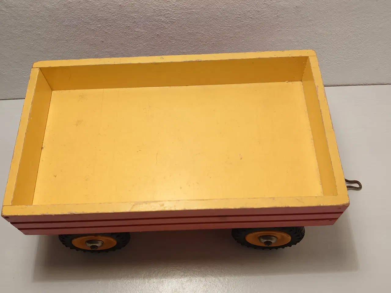 Billede 5 - Stor vintage træanhænger med tiplad.