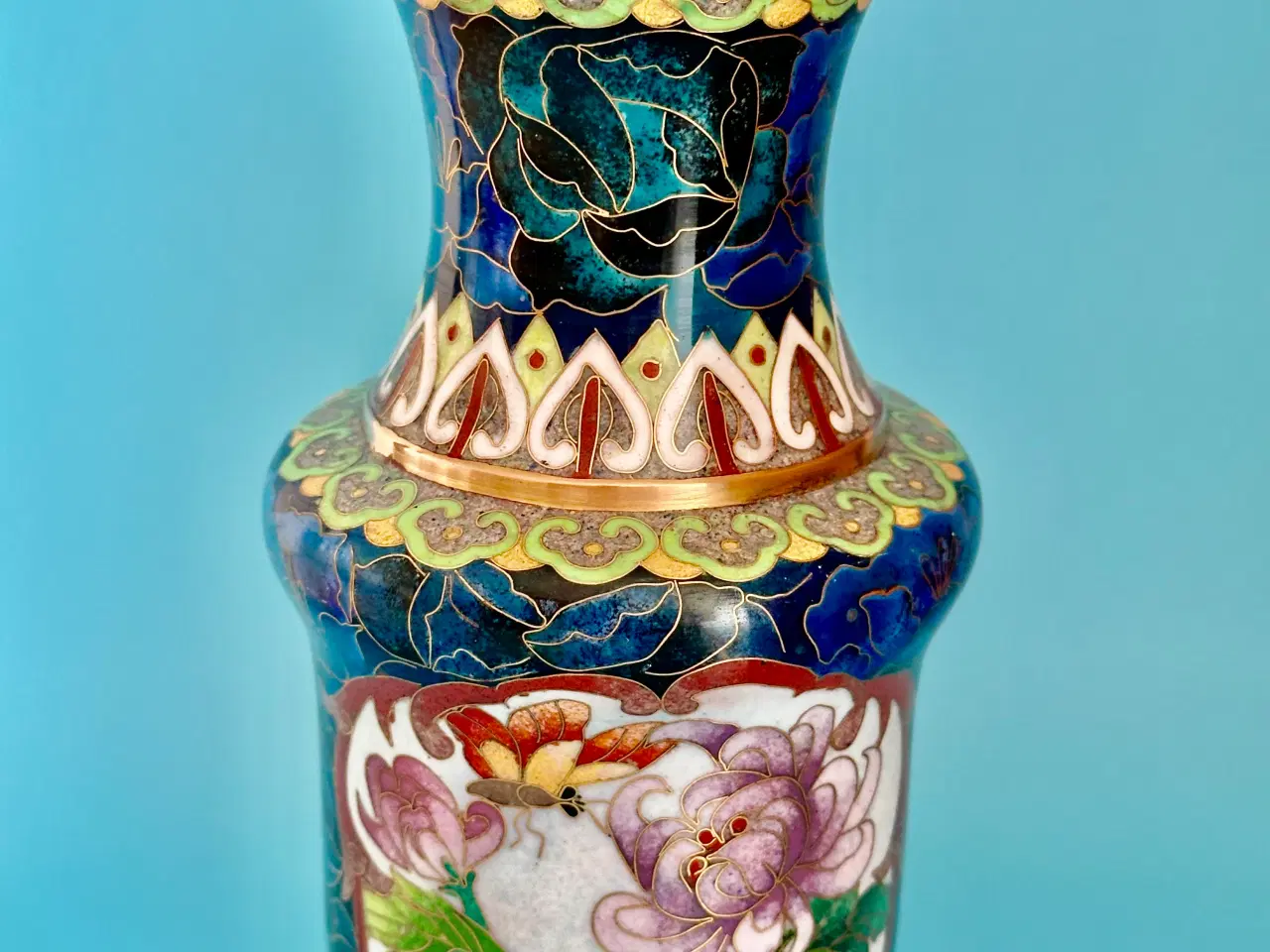 Billede 9 - Antik CLOISONNE vase sælges