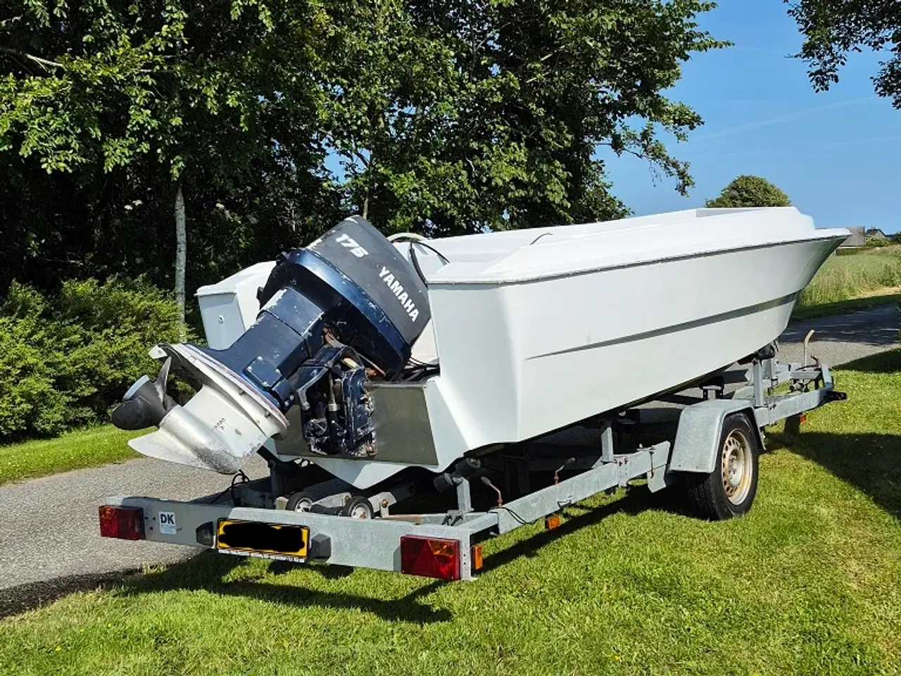 Billede 2 - Nysynet Selandia 1300kg bådtrailer + 175Hk yamaha 