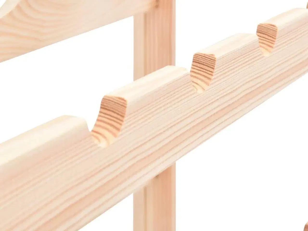 Billede 6 - Vinreol til 77 flasker fyrretræ