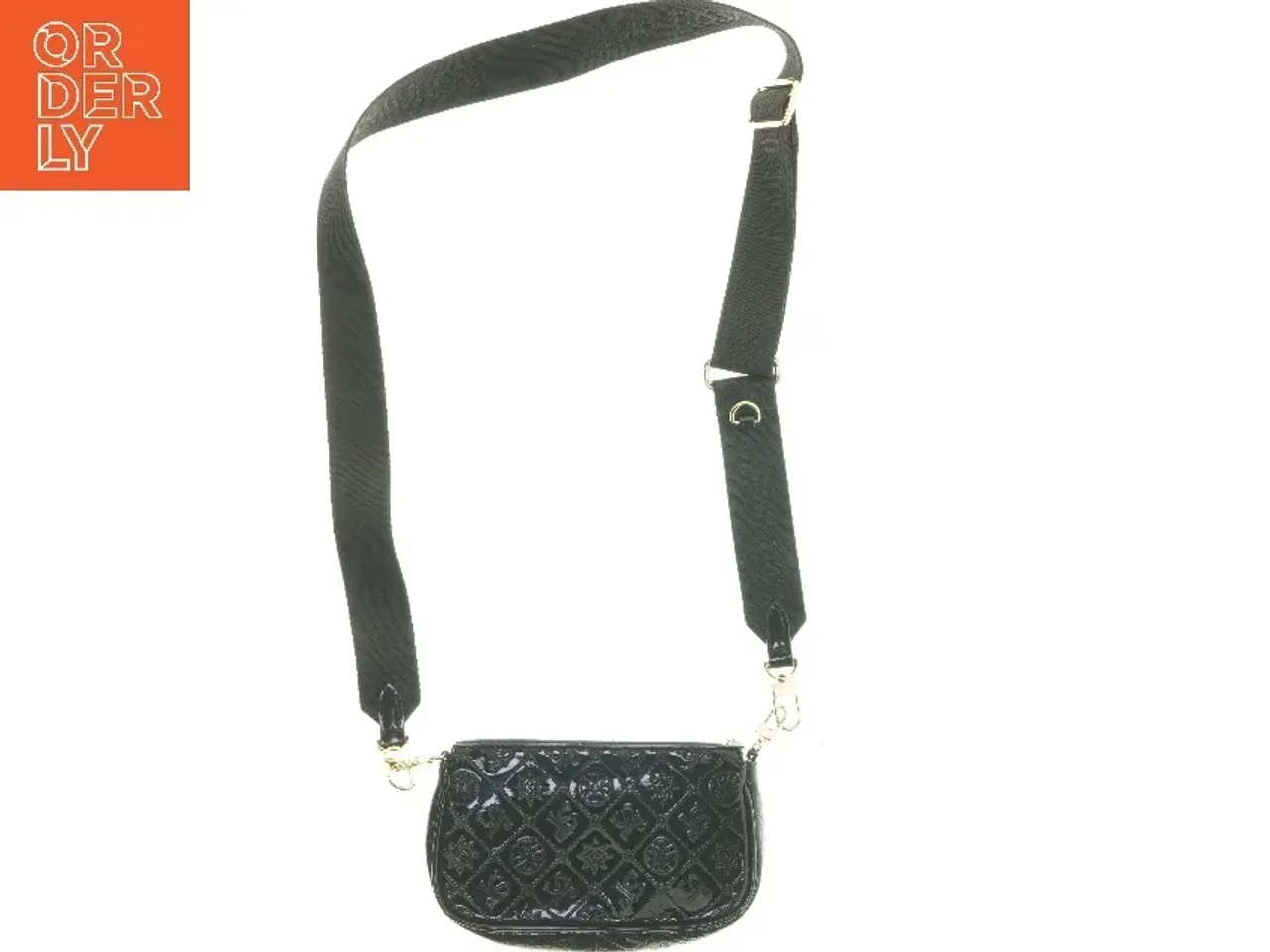 Billede 2 - Sort taske med rem (str. 21x13,5 cm)