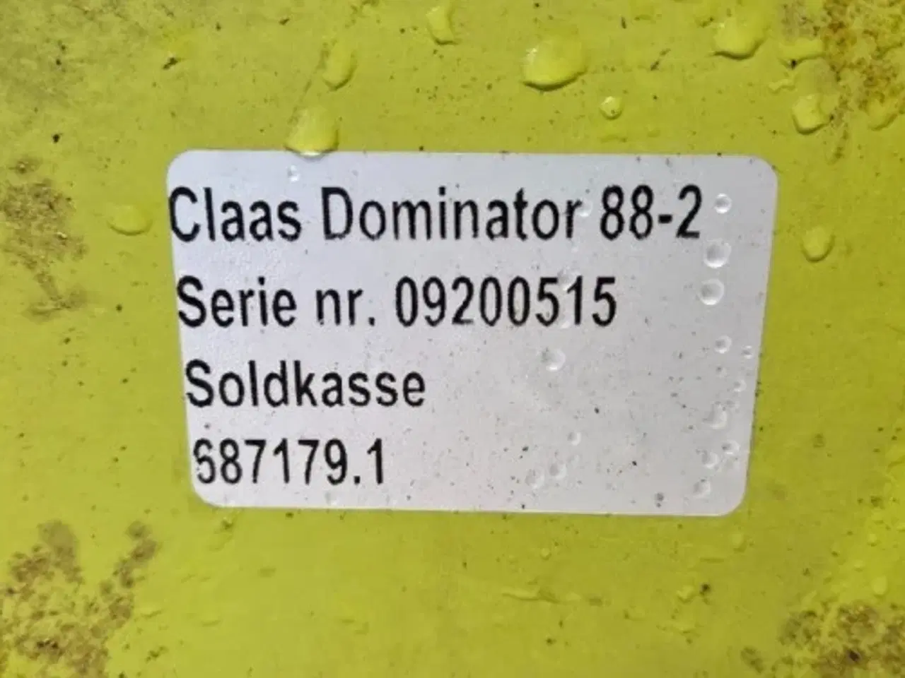 Billede 8 - Claas Dominator 88 Soldkasse 687179.1