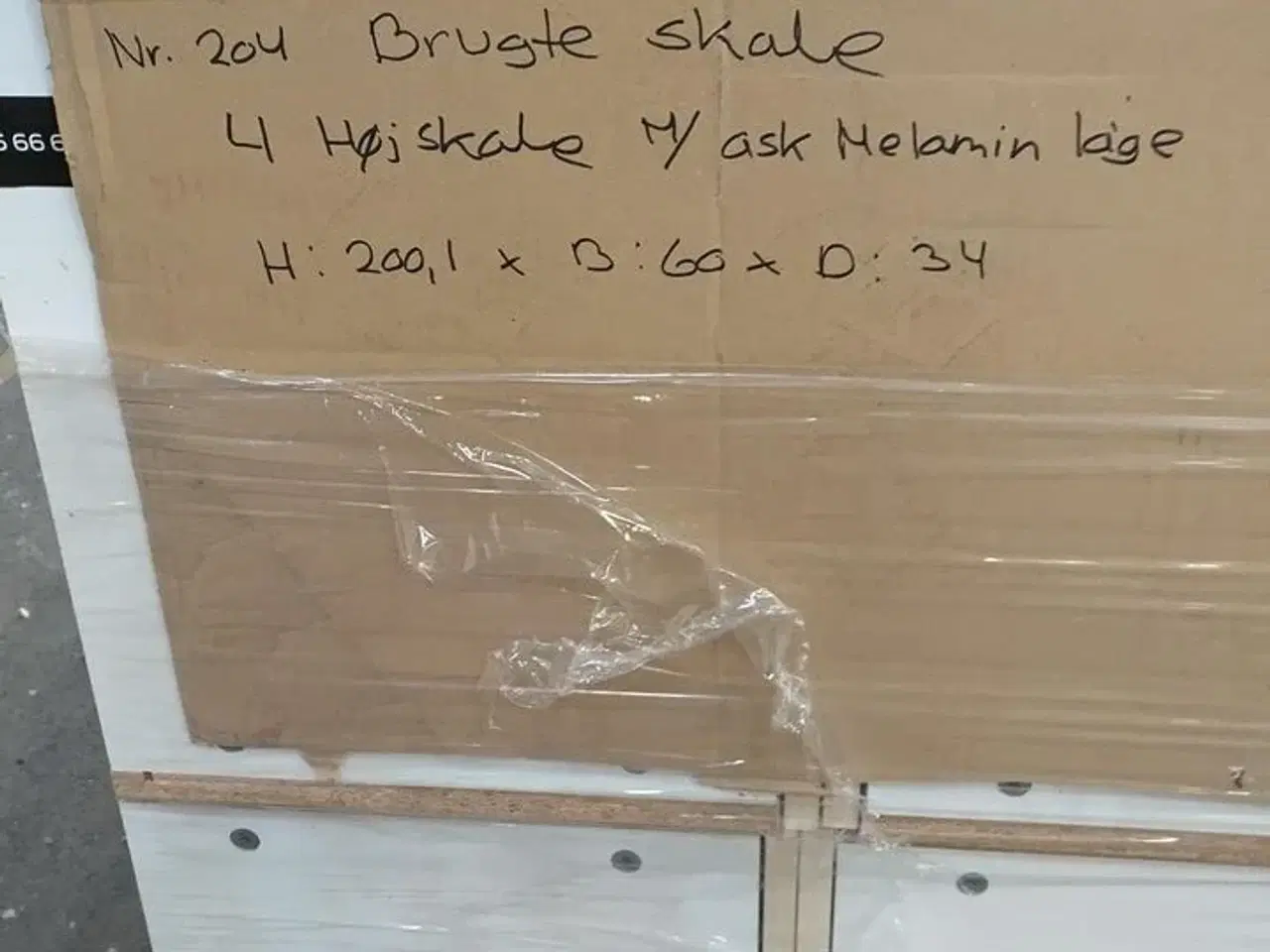 Billede 9 - 4 stk. Brugte højskabe  med låge