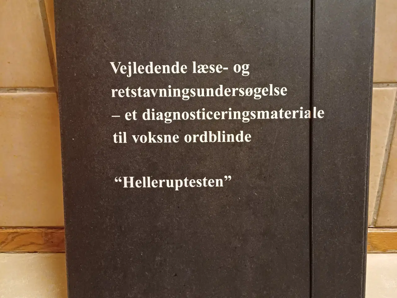 Billede 1 - "Helleruptesten" ordblindetest af voksne