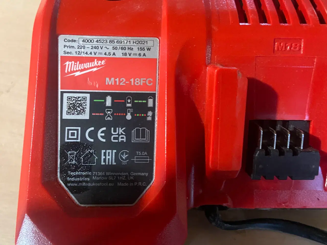 Billede 2 - Milwaukee lader m12-m18FC rapid charge